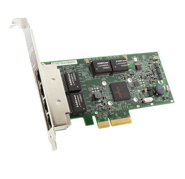 Lenovo ThinkSystem Broadcom 5719 Quad-Port 1GbE RJ45 PCIe 2.0 x4 Ethernet Adapter - High-Density Virtualized Network Solution