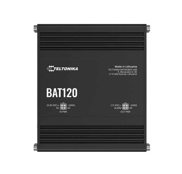 Teltonika BAT120 Uninterruptible Power Supply with Two 4-Pin DC Ports, DIN Rail & Surface Mounting, 6-Hour Runtime at Full Load