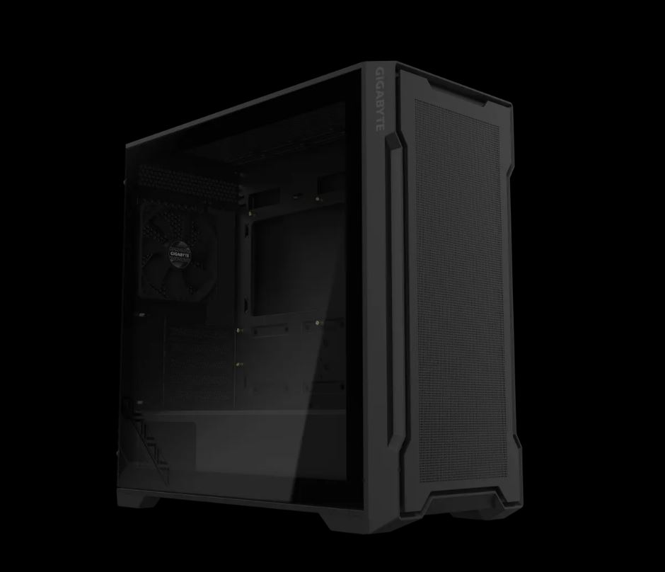 GIGABYTE C102 GLASS Mid Tower PC Case - Mini ITX/Micro ATX, Tempered Glass, 5 Expansion Slots, USB 3.0, 120mm Fans, Liquid Cooling Support