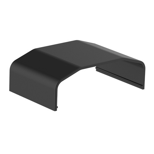 Brateck Plastic Cable Cover Joint - ABS Snap-On Cable Management Clamp Black 64x21.5x40mm