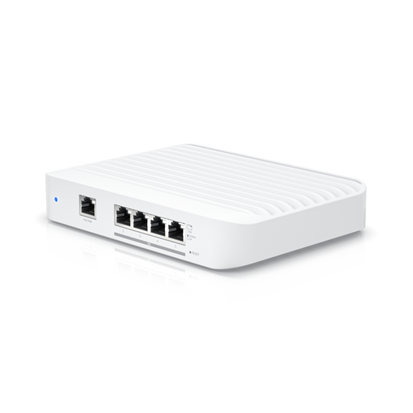 Ubiquiti UniFi Switch Flex XG USW-Flex-XG - 4x 10GbE RJ45 & 1x GbE 802.3at PoE+ Input, Fanless Layer 2 Managed Switch, Desktop/Wall Mount