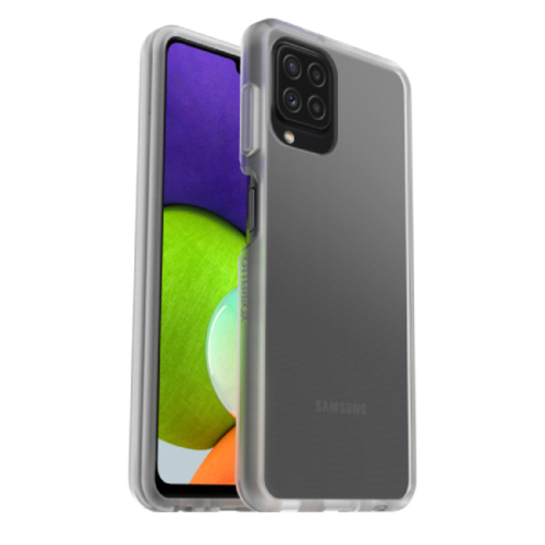 OtterBox React Clear Case for Samsung Galaxy A22 4G (6.4") - Ultra Slim, DROP+ Military Standard, Antimicrobial, Raised Edges, Qi Wireless Charging Compatible, 7 Years Warranty