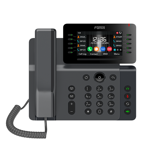 Fanvil V65 Prime Business IP Phone with 4.3" Adjustable Screen, Built-in Bluetooth 5.0 & Dual-Band Wi-Fi, 20 SIP Lines, 45 DSS Keys, HD Voice, Video Call Support, PoE Enabled, 2-Year Warranty