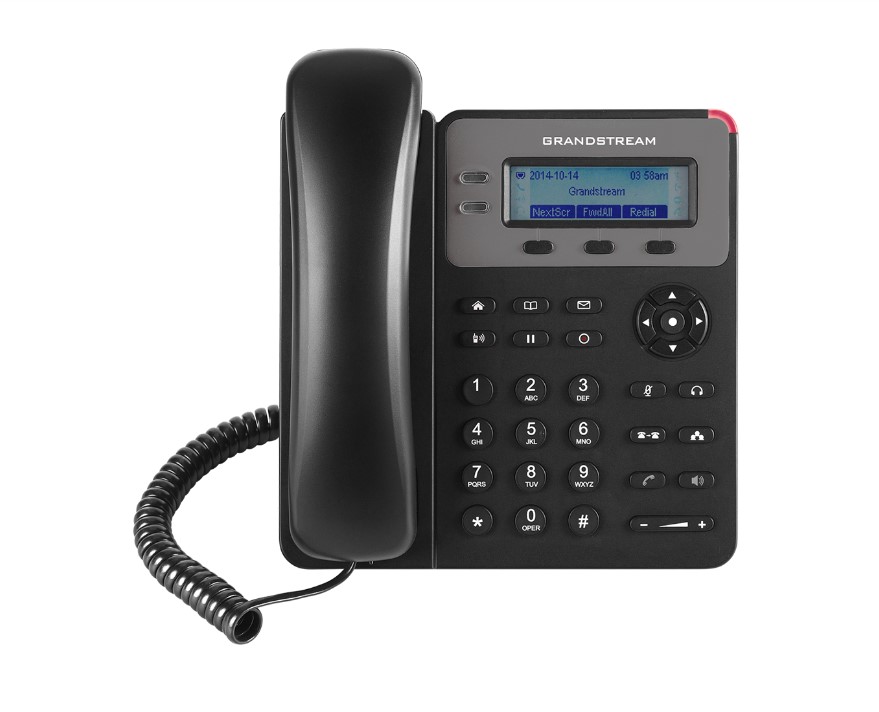 Grandstream GXP1610P 1 Line PoE IP Phone with 2 Call Appearances, 3-Way Conferencing & 2.95" LCD Screen - Business VoIP Phone