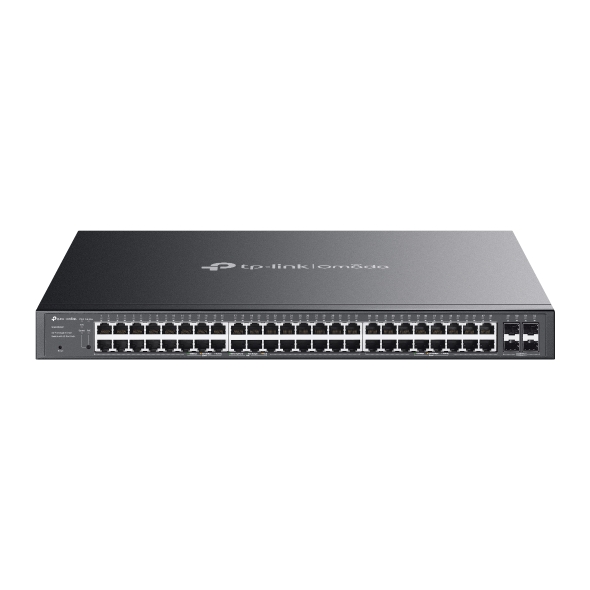 TP-Link SG2452LP Omada 52-Port Gigabit Smart Switch with 32-Port PoE+ and 16 Non-PoE RJ45 Ports, 230W PoE Budget, Fanless Rackmount Design
