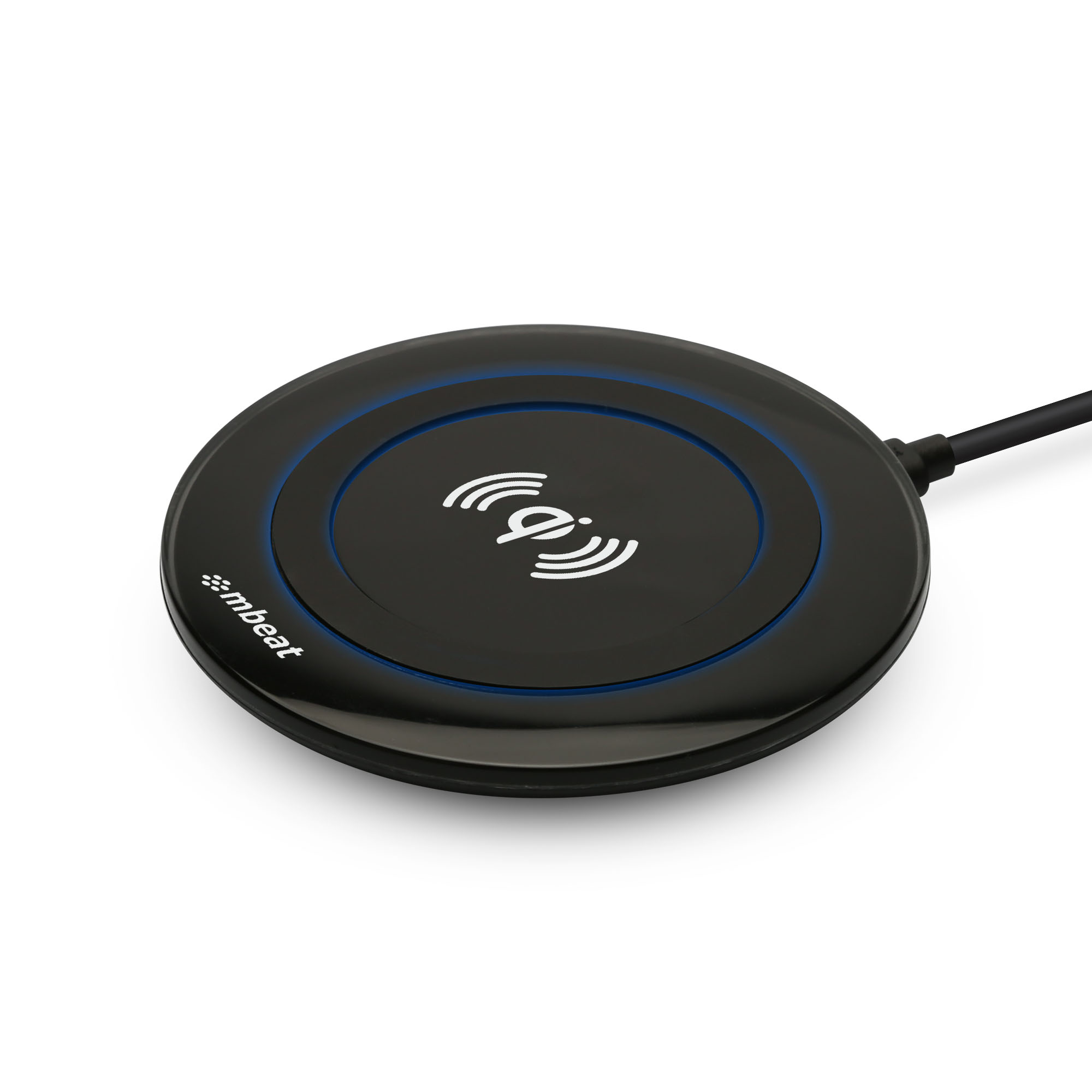 mbeat Gorilla Power 10W Qi Certified Wireless Charging Pad with USB-C Fast Charging - Compatible with Qi-Enabled Phones & Earbuds