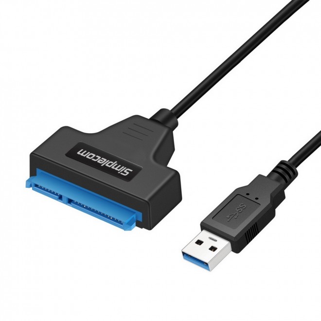 Simplecom SA128 USB 3.0 to SATA Adapter Cable for 2.5" SATA SSD/HDD - UASP Support, Plug & Play, USB Powered