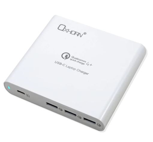 Oxhorn 87W Multi-Functional USB-C Laptop Charger with Quick Charge 4.0 - Compatible with HP, ASUS, Lenovo, Dell, Acer, Toshiba, Samsung