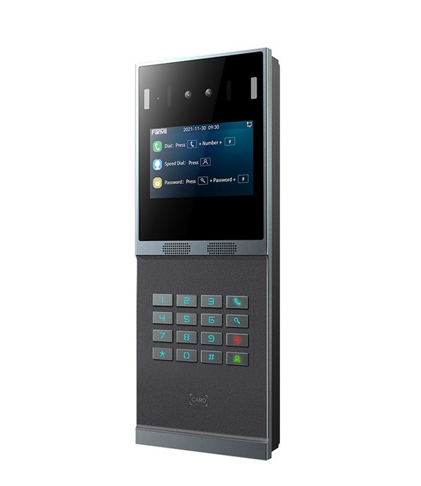 Fanvil I66 Outdoor Video Door Phone with 4-Inch IPS Color Screen & Advanced Face Recognition, IP66 Weatherproof, Audio/Video Intercom