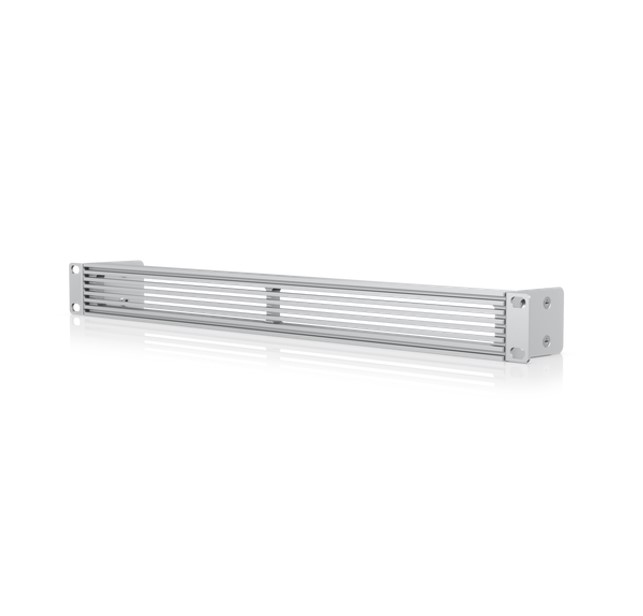 Ubiquiti UACC-Rack-Panel-Vented-1U 1U Rack Mount Vented OCD Panel - Aluminum & Steel, 17.4 x 2.5 x 1.7 Inch, Silver Finish, Toolless Mini Rack Compatible