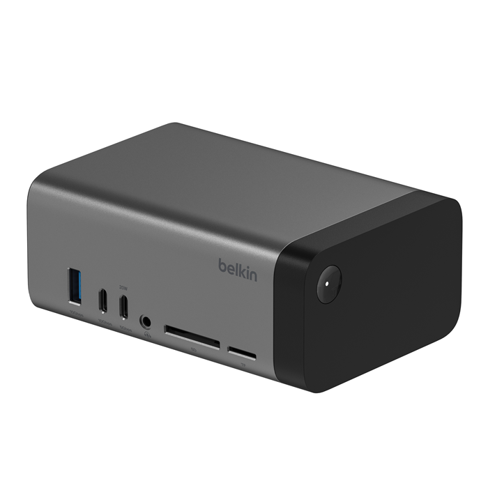 Belkin Connect USB-C 11-in-1 Pro GaN Docking Station 150W PD with Triple Monitor Support, 10Gbps Data, HDMI, Ethernet - Grey