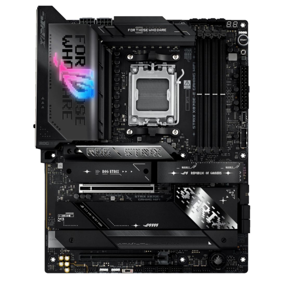 ASUS ROG Strix X870E-E Gaming WiFi AM5 ATX Motherboard with DDR5 192GB, PCIe 5.0, 5x M.2 Slots, Wi-Fi 7 & Realtek 5Gb Ethernet
