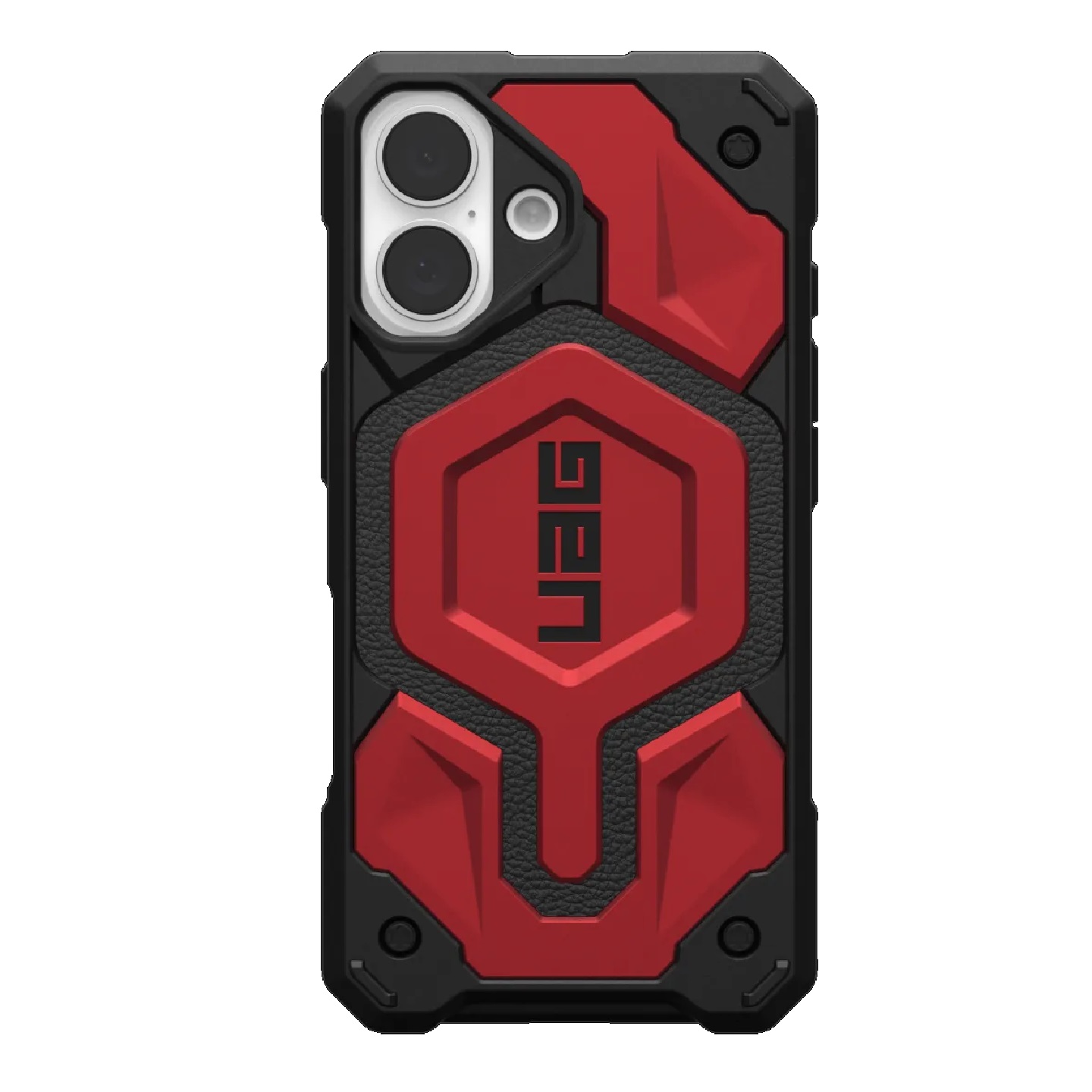 UAG Monarch Pro MagSafe Rugged Case for Apple iPhone 16 (6.1") - Crimson, 25ft Drop Protection, 10-Year Warranty