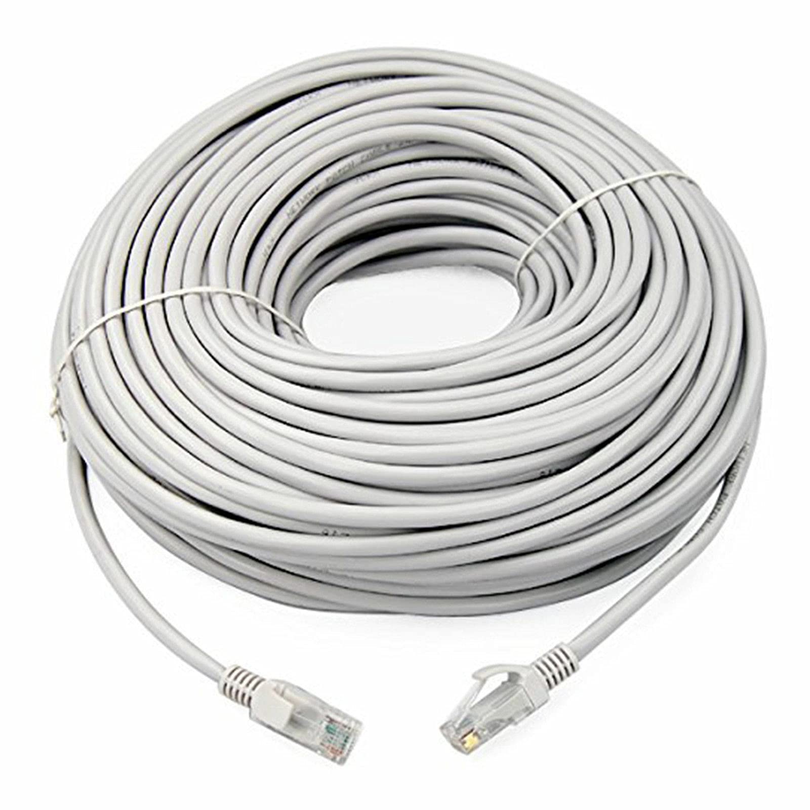 8Ware 50m Cat6a UTP Ethernet Cable Grey with Snagless RJ45 Connectors - 10Gbps Network LAN Patch Cord PL6A-50GRY