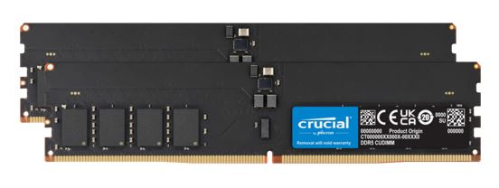 Crucial 32GB (2x16GB) DDR5-6400 CUDIMM Desktop Memory Kit CL52 for Intel Core Ultra Processors