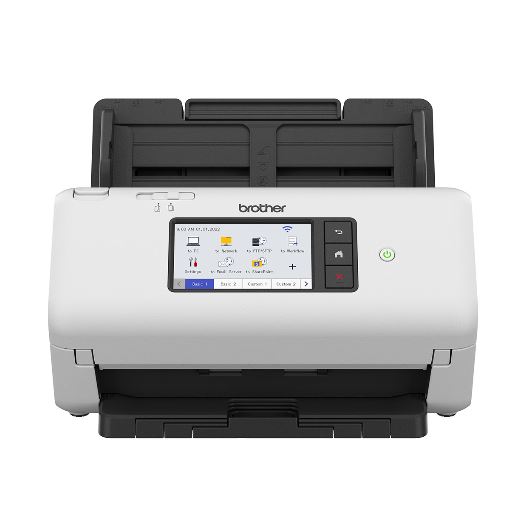 Brother ADS-4700W Advanced Document Scanner - 40ppm Duplex, 80-Sheet ADF, 10.9cm Touchscreen LCD, WiFi & USB 3.0 Connectivity