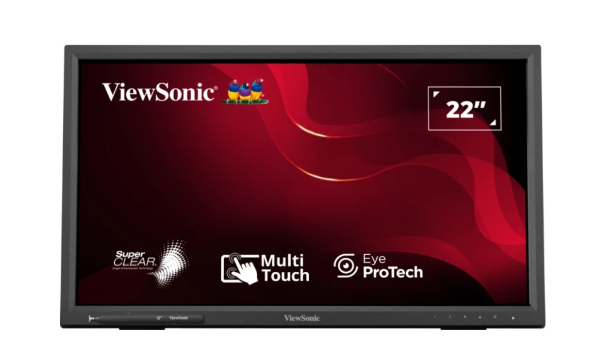 ViewSonic TD2223-2 22-Inch Full HD 10-Point IR Touchscreen Monitor with Magnetic Pen Holder & Multi-OS Compatibility