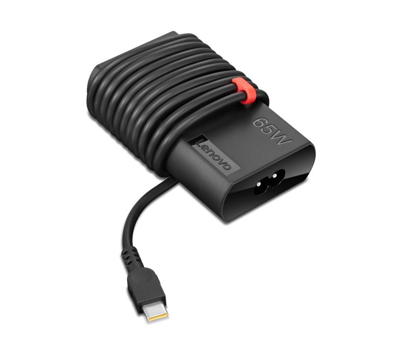 Lenovo ThinkPad 65W Slim USB-C Power Adapter Charger for X1 Carbon, X1 Yoga, E480, E580, L380, L480, L580, T470s, T480s, T570, T580, Yoga 370