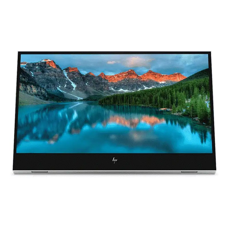 HP E14 14-Inch FHD IPS Portable Monitor 1920x1080 USB-C Dual Ports Slim Lightweight with Sleeve and 3-Year Warranty