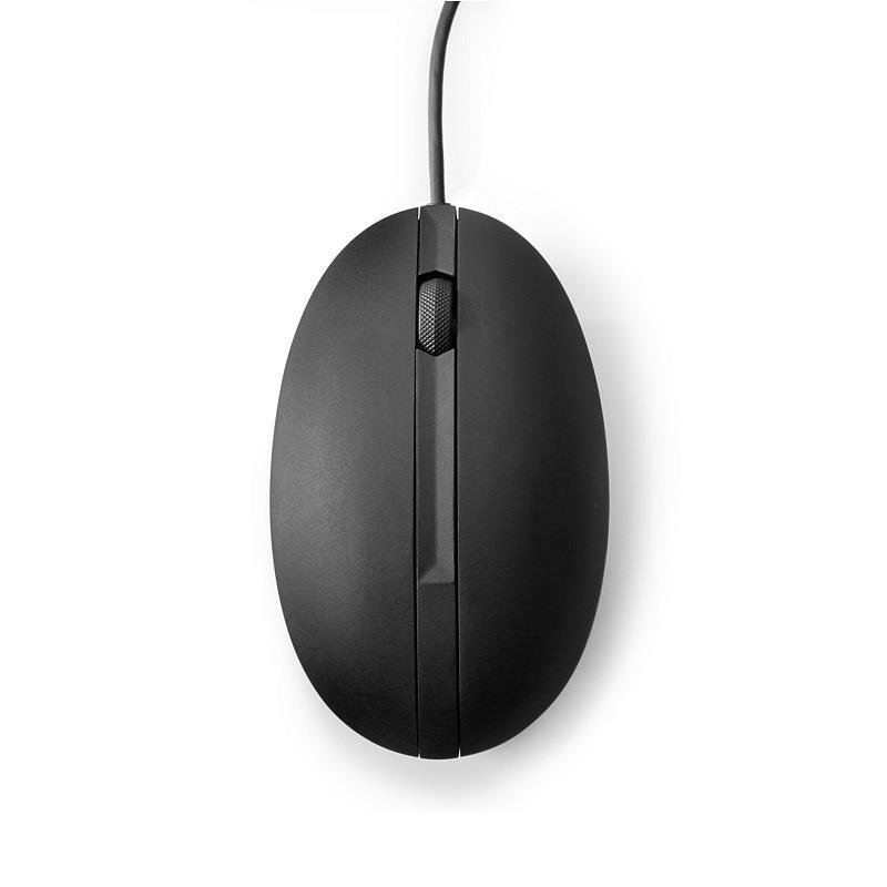 HP Wired Desktop 320M Mouse - USB-A Wired, 1200 DPI Optical Sensor, 3 Buttons, Ambidextrous Design, 1.8m Cable, Black, 1 Year Warranty