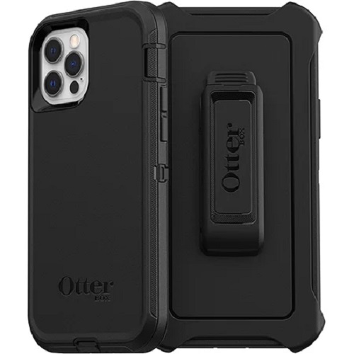 OtterBox Defender Series Pro Rugged Case for iPhone 12 / 12 Pro - Black, DROP+ 4X Military Standard, Holster Included, Wireless Charging Compatible, 7 Year Warranty