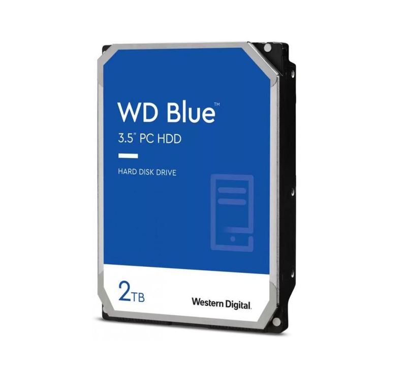 Western Digital WD Blue 2TB 3.5-inch SATA 6Gb/s HDD 7200RPM 256MB Cache SMR Technology with 2-Year Warranty