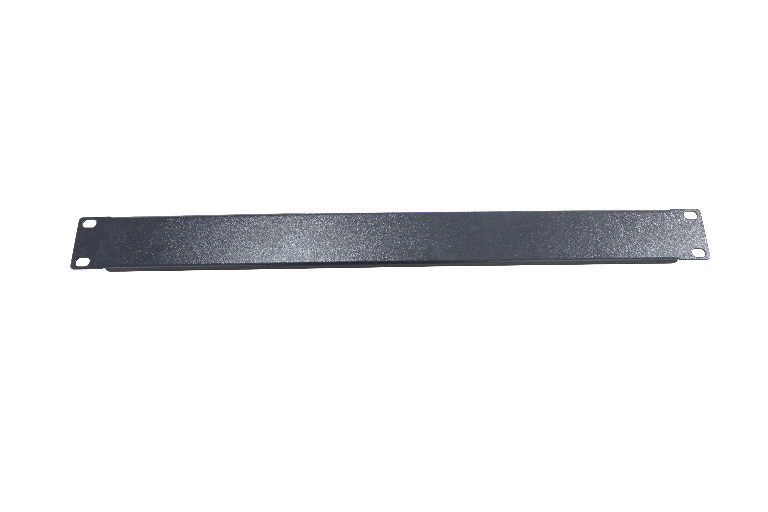 LDR 1U 19" Rack Mountable Blanking Panel - Black Metal Construction, Tool-less Snap-In Design