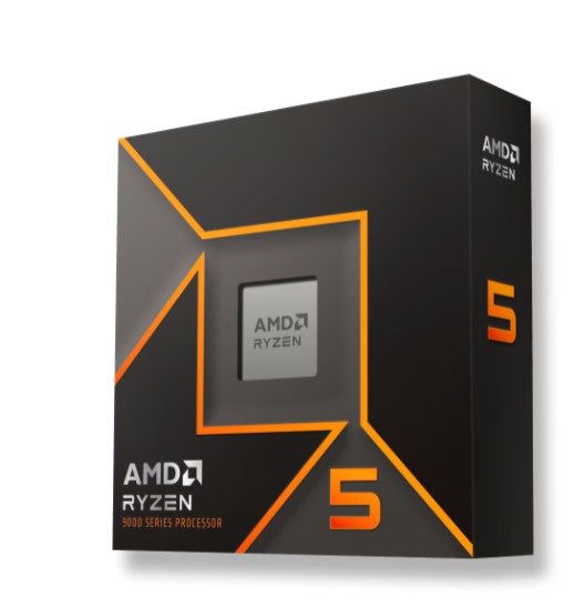 AMD Ryzen 5 9600X 6-Core 12-Thread Desktop Processor 5.4GHz Boost, AM5 Socket, DDR5, Radeon Graphics, 65W TDP