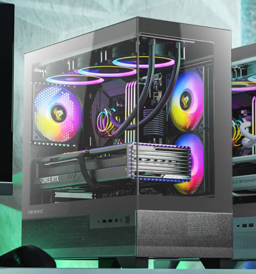 Antec CX500M ARGB Gaming Case | mATX & ITX Support, USB-C 3.2 Gen 2, Up to 9 Fans, 3 ARGB Included