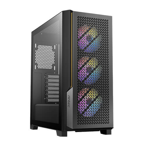 Antec P20C ARGB Mid-Tower Gaming PC Case - High Airflow E-ATX/ATX Support, USB-C 3.2 Gen 2, 3x 120mm ARGB PWM Fans, 4 Drive Bays, 375mm GPU Clearance