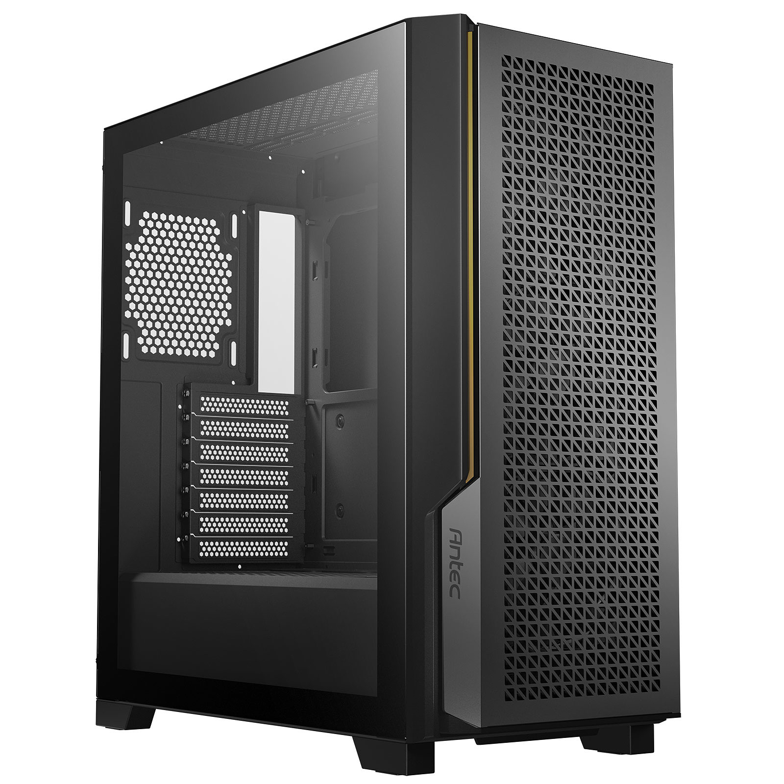 Antec P20C Mid-Tower ATX/E-ATX High Airflow Gaming Case with Tempered Glass, USB-C 3.2 Gen 2, 3x 120mm PWM Fans, Vertical GPU & Dual Radiator Support