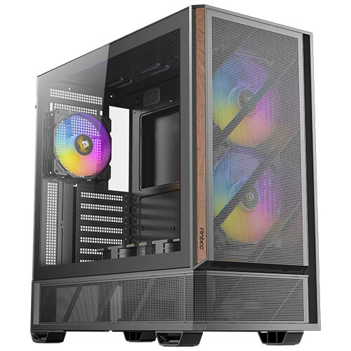 Antec P30 ARGB Mid-Tower Gaming PC Case with Tempered Glass, ARGB Fans, USB 3.0 & Type-C Ports, Supports ATX/mATX/ITX, 405mm GPU Clearance