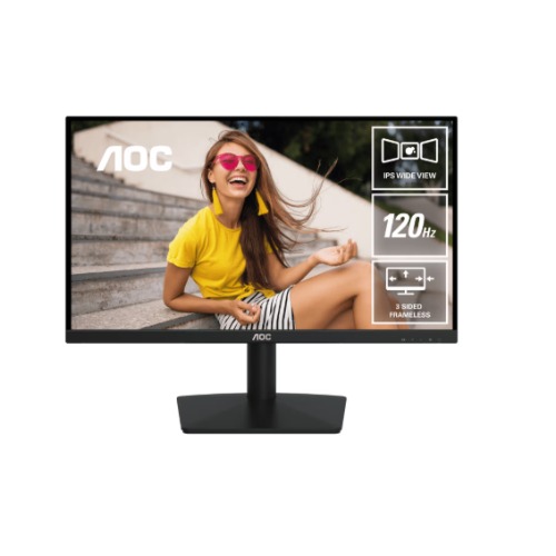 AOC 24B15H3 23.8" Full HD 120Hz IPS Monitor - 1ms MPRT, 250 nits, sRGB 118%, HDMI & VGA, VESA Mountable