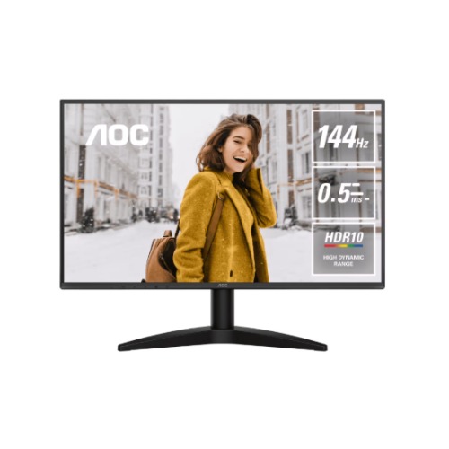 AOC 24B36X 23.8" IPS FHD Monitor 144Hz 0.5ms MPRT HDR10 Adaptive Sync Tilt Stand VESA