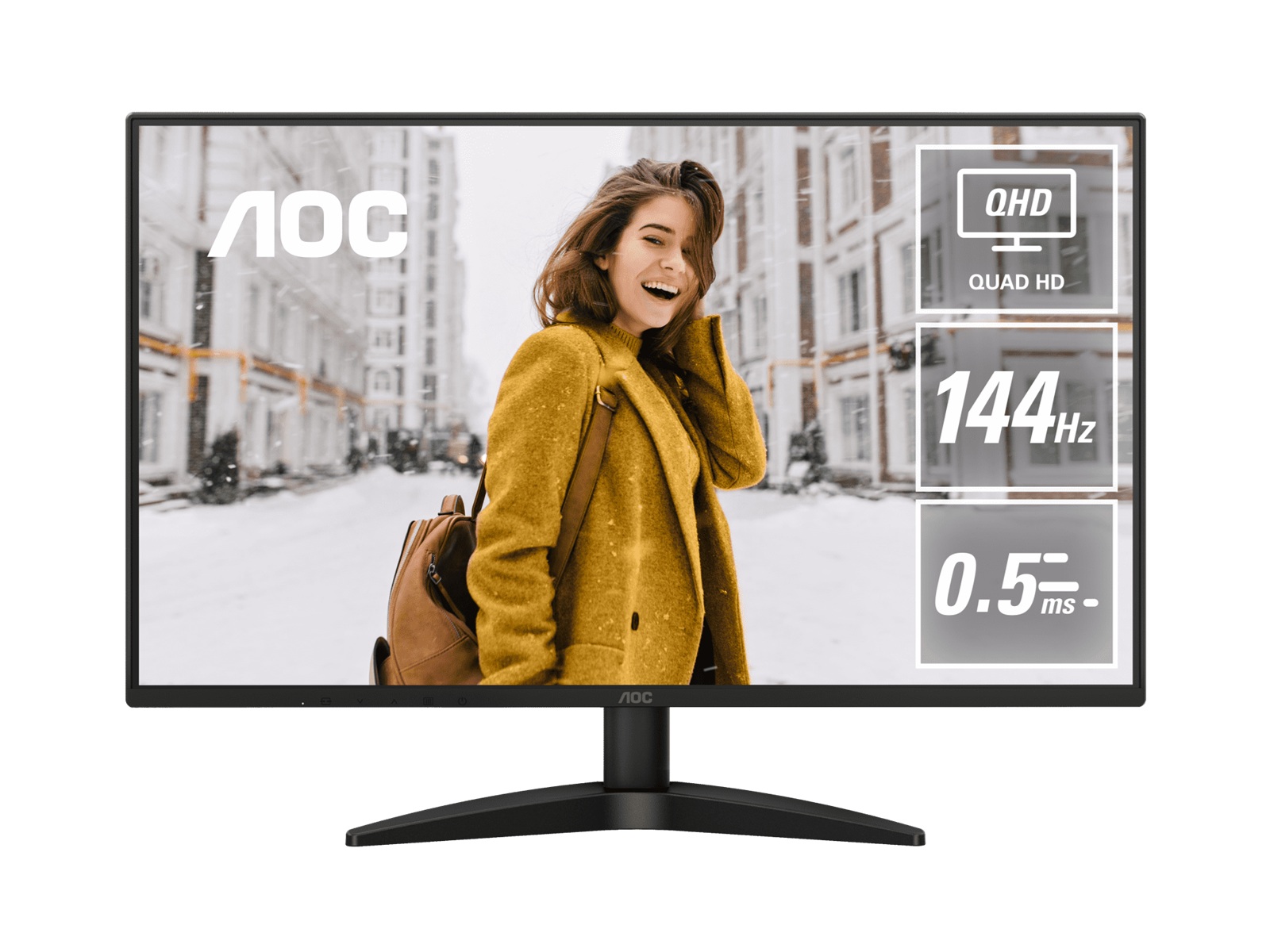 AOC Q27B36X 27" QHD IPS Monitor 2560x1440 144Hz 0.5ms MPRT HDR10 Adaptive-Sync VESA100