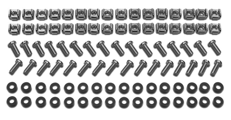 APC AR8100 M6 Hardware Kit for 600mm Wide Enclosures with 32 Sets of Cage Nuts & Screws