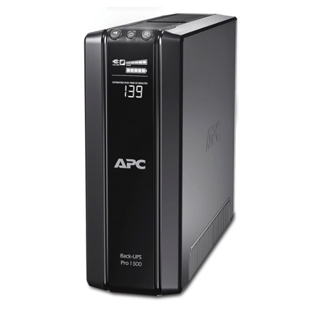 APC Back-UPS Pro BR1500GI 1500VA/865W Line-Interactive UPS with AVR, LCD Display & User-Replaceable Lead Acid Battery, 230V, 10x IEC C13 Outlets