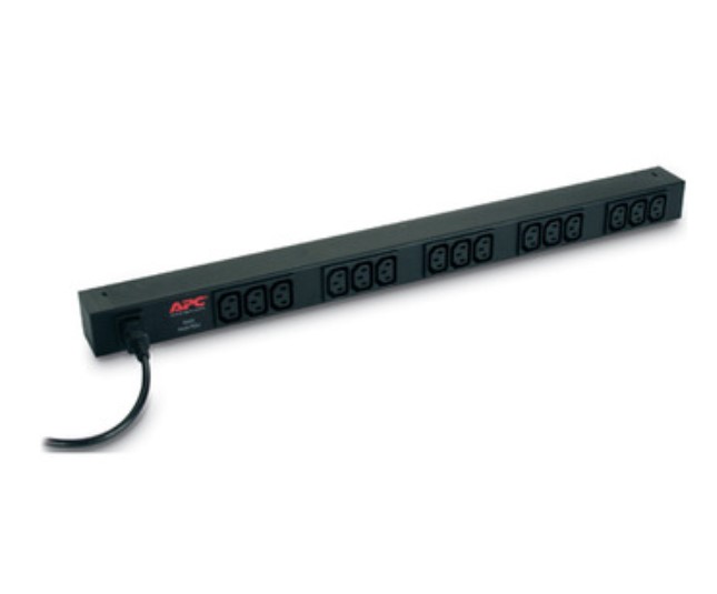 APC NetShelter Basic 0U Rack PDU 10A 230V with 15 IEC C13 Outlets - Vertical Mount Power Distribution Unit