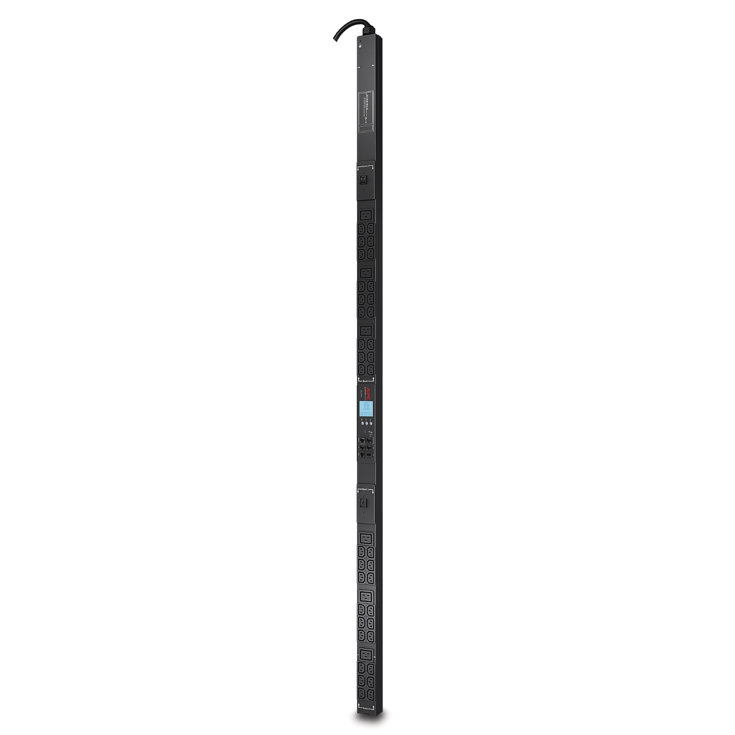 APC NetShelter Metered Rack PDU 0U Vertical 230V 32A Input with 36 IEC C13 & 6 IEC C19 Outlets for Data Center Power Management