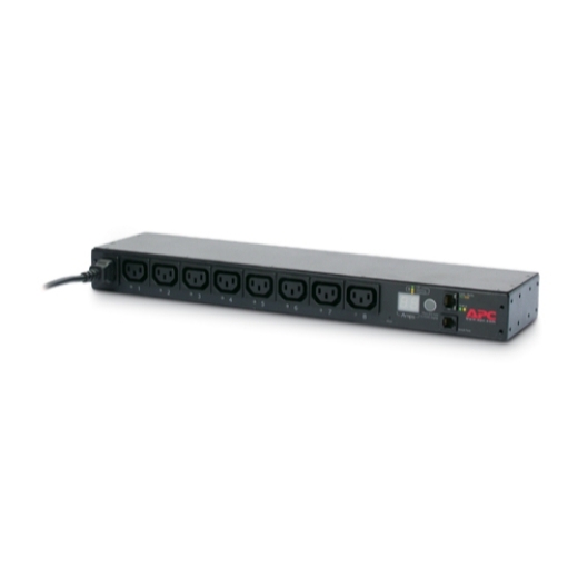 APC NetShelter Switched Rack PDU 1U, 230V 10A, 8 IEC C13 Outlets with C14 Cord Input - Remote Outlet Control & Power Monitoring