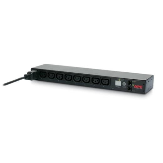 APC NetShelter Switched Rack PDU 1U with 8 IEC C13 Outlets and 2.5m IEC C20 Cord – 230V 16A, Remote Management, Local Current Metering