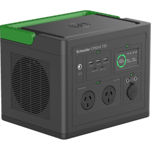 APC OffGrid Portable Power Station 730 - 738Wh Lithium-ion Battery, Pure Sine Wave AC, 2 AS3112 Australian Outlets, 3 USB-A, 2 USB-C PD, Wireless Charger