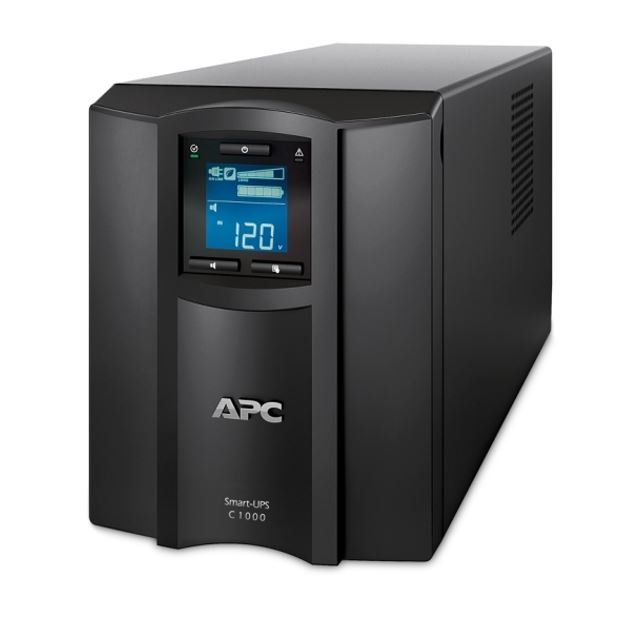 APC Smart-UPS C 1000VA/600W Line Interactive Tower UPS with 8 IEC C13 Outlets, SmartConnect Port & Pure Sine Wave Output