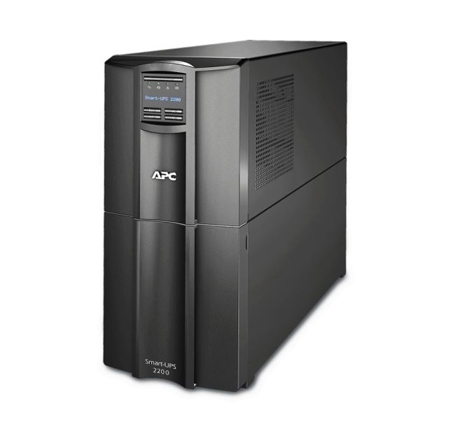 APC Smart-UPS SMT2200IC 2200VA Line-Interactive Tower UPS with SmartConnect, 230V, 8 IEC C13 & 2 IEC C19 Outlets, AVR, LCD Display