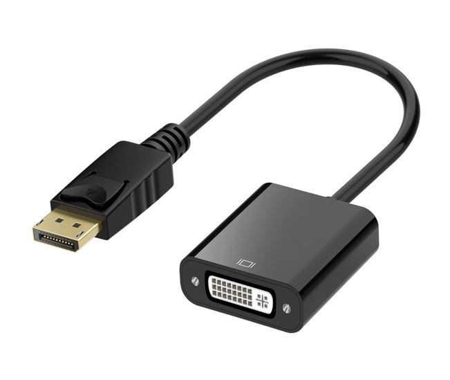 Astrotek 15cm DisplayPort to DVI-D Adapter Cable - Male DP to Female DVI 24+5 Pins for Lenovo, Dell, HP Monitors & Projectors