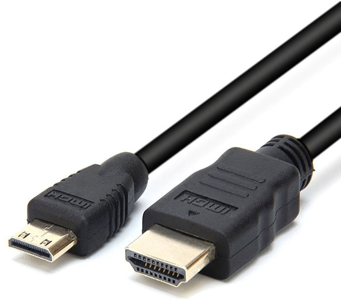 Astrotek 1m Mini HDMI to HDMI Cable (HDMI 1.4) with Ethernet, 3D, 1080p - Male to Male