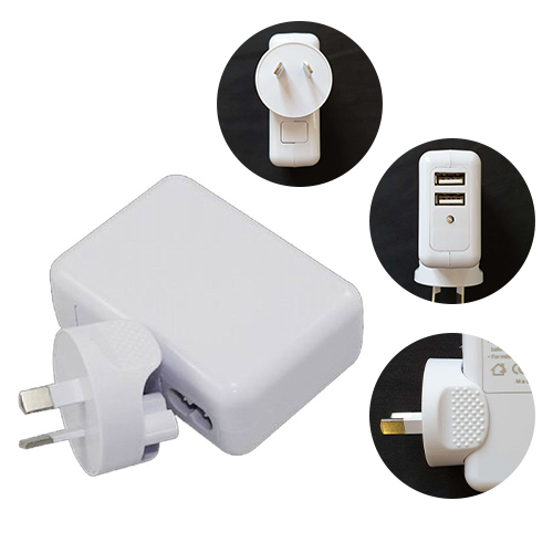 Astrotek 2-Port USB Travel Wall Charger AU Plug 5V 2.1A Dual USB-A Ports White Power Adapter for iPhone Samsung & USB Devices