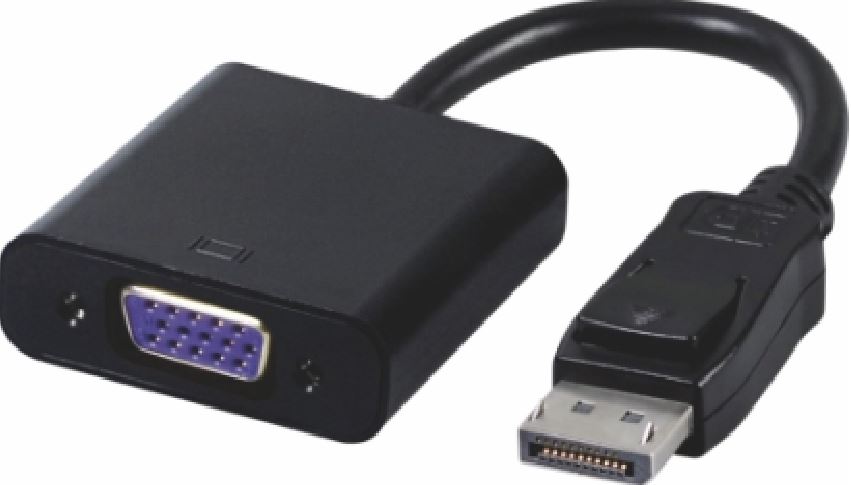Astrotek 20cm DisplayPort DP to VGA Adapter Cable - 20-pin Male to 15-pin Female, Supports 1080p & 1200p VGA Displays for Desktop, Laptop, Projector