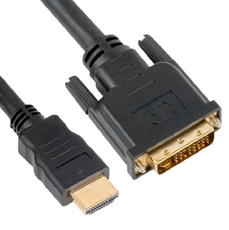 Astrotek 2m HDMI to DVI-D Adapter Converter Cable - Male to Male 30AWG Gold Plated PVC Jacket, Supports 1080p for PS4, Xbox 360, PC, Monitor, Projector