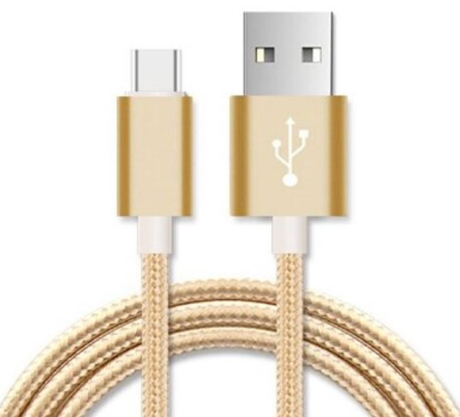 Astrotek 2m Micro USB Data Sync Charger Cable Gold - USB 2.0 A to Micro B for Samsung HTC Motorola Nokia Android Tablets